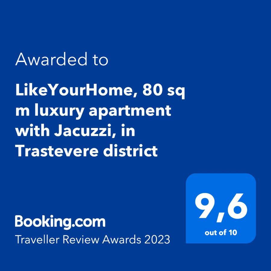 Likeyourhome, 80 Sq M Luxury Apartment With Jacuzzi, In Trastevere District Рим Екстериор снимка